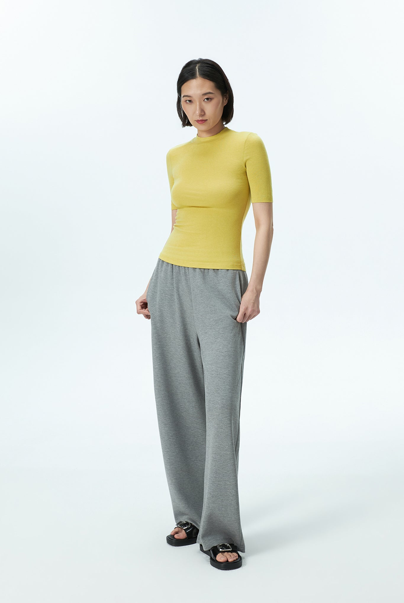 Mock Neck Tee