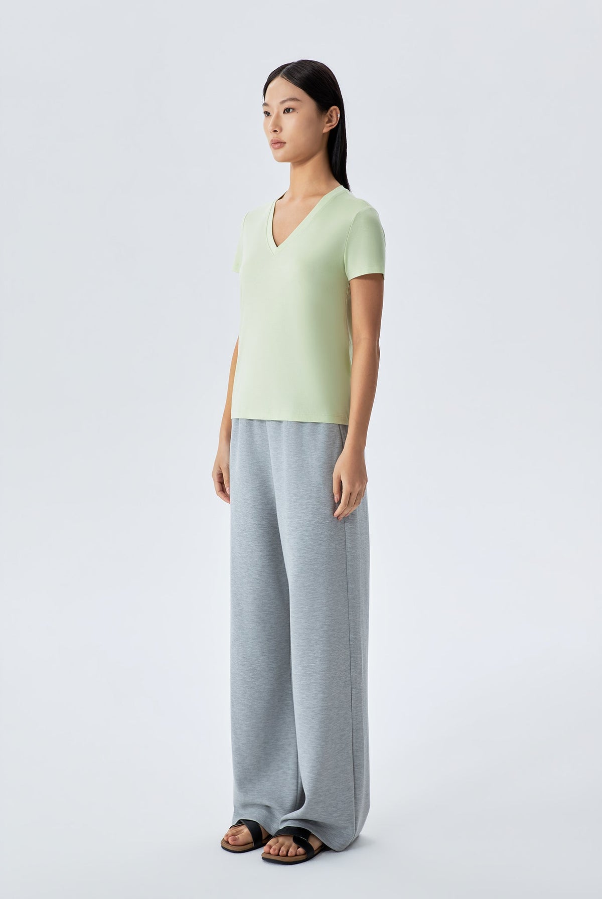 Novel Pima Cotton V-Neck T-Shirt