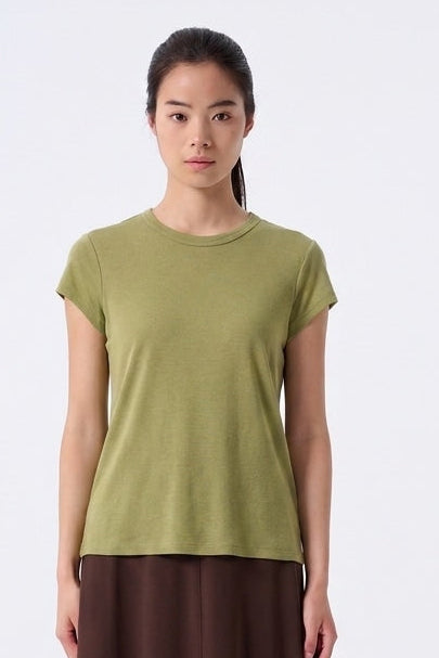 Nyla Lyocell Jersey Cap Sleeved Top