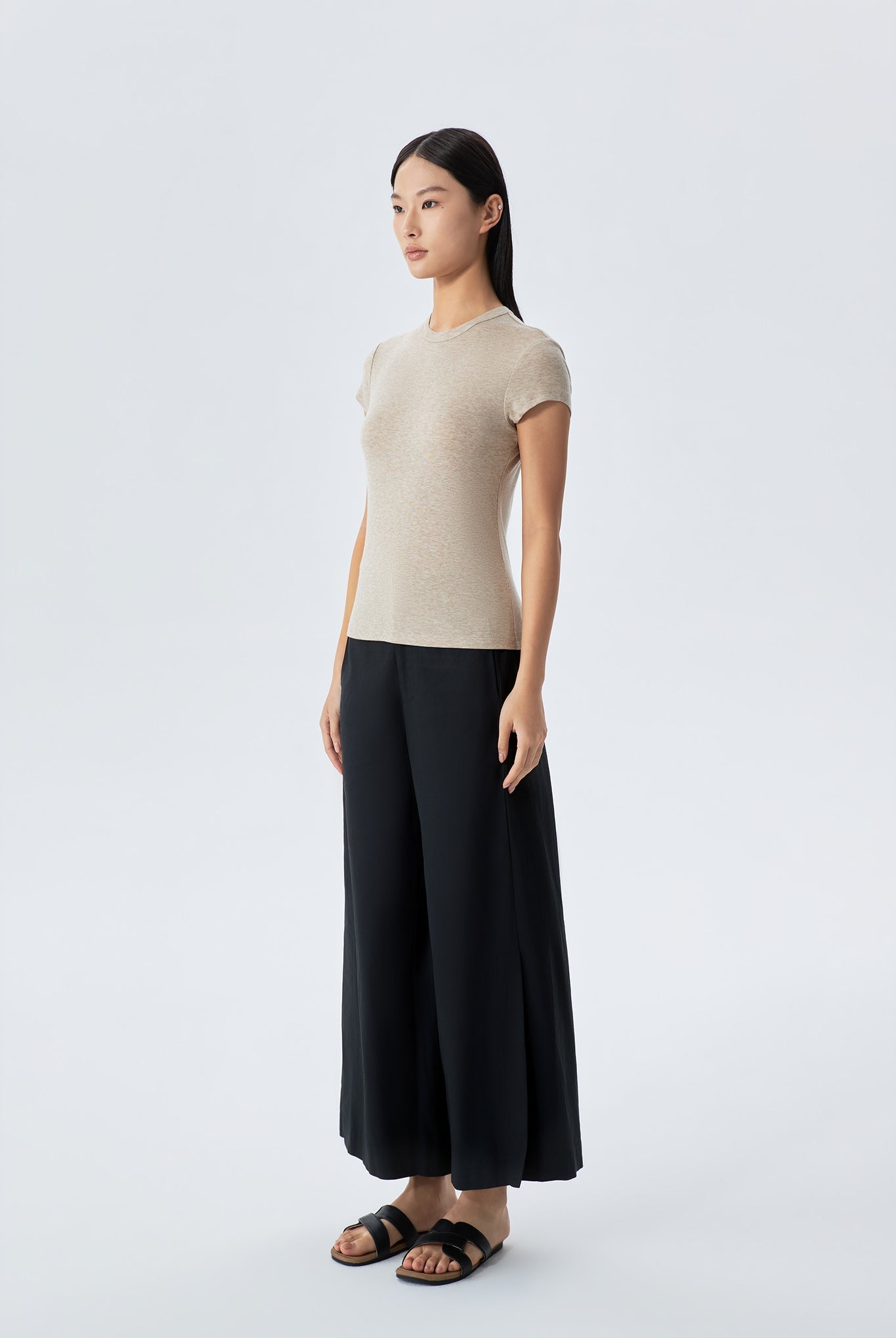 Nyla Lyocell Jersey Cap Sleeved Top