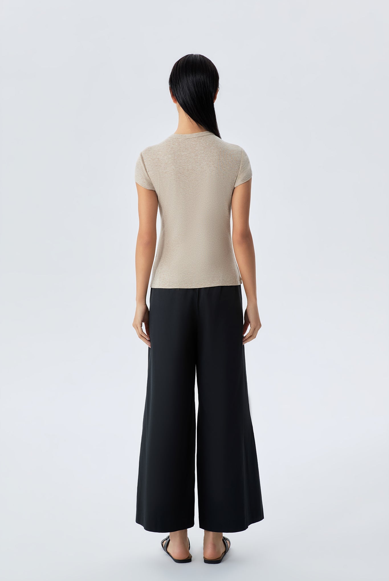 Nyla Lyocell Jersey Cap Sleeved Top