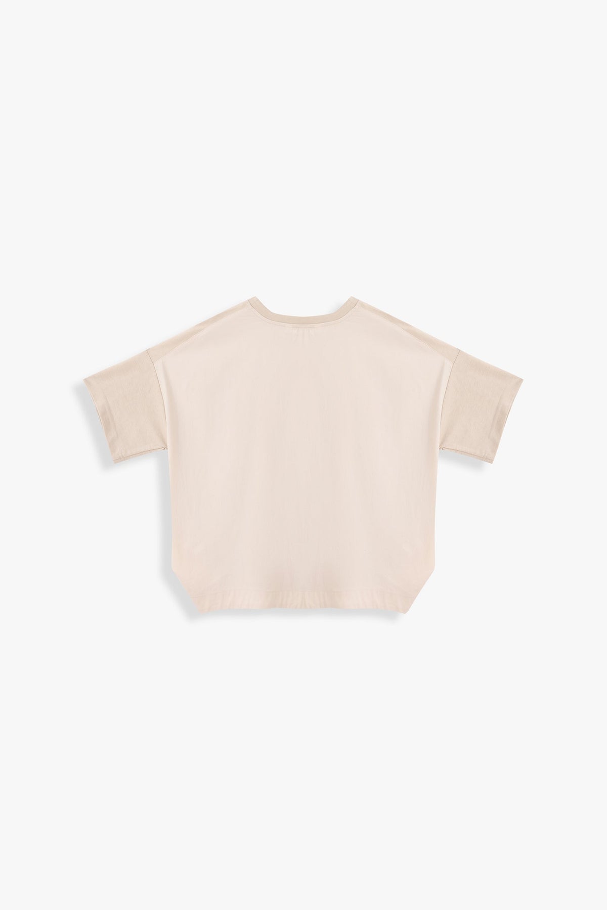 Ellen Contrast Panel Round Neck Tee