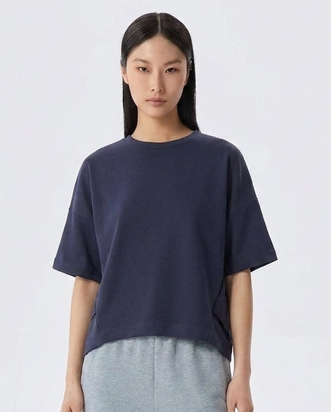 Ellen Contrast Panel Round Neck Tee