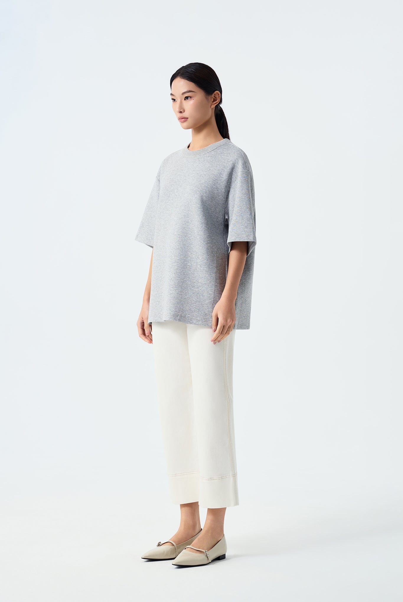 Alice Boxy Crew Neck Sweatshirt Tee