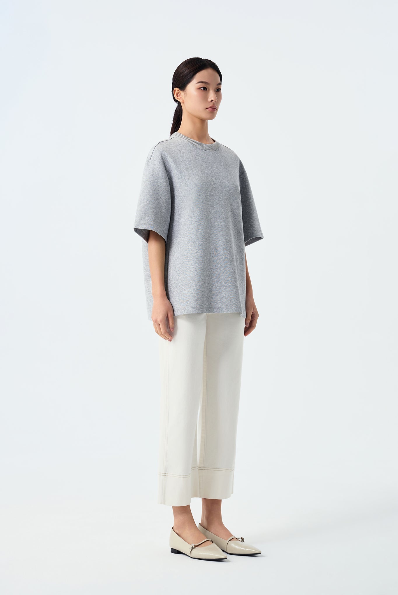 Alice Boxy Crew Neck Sweatshirt Tee