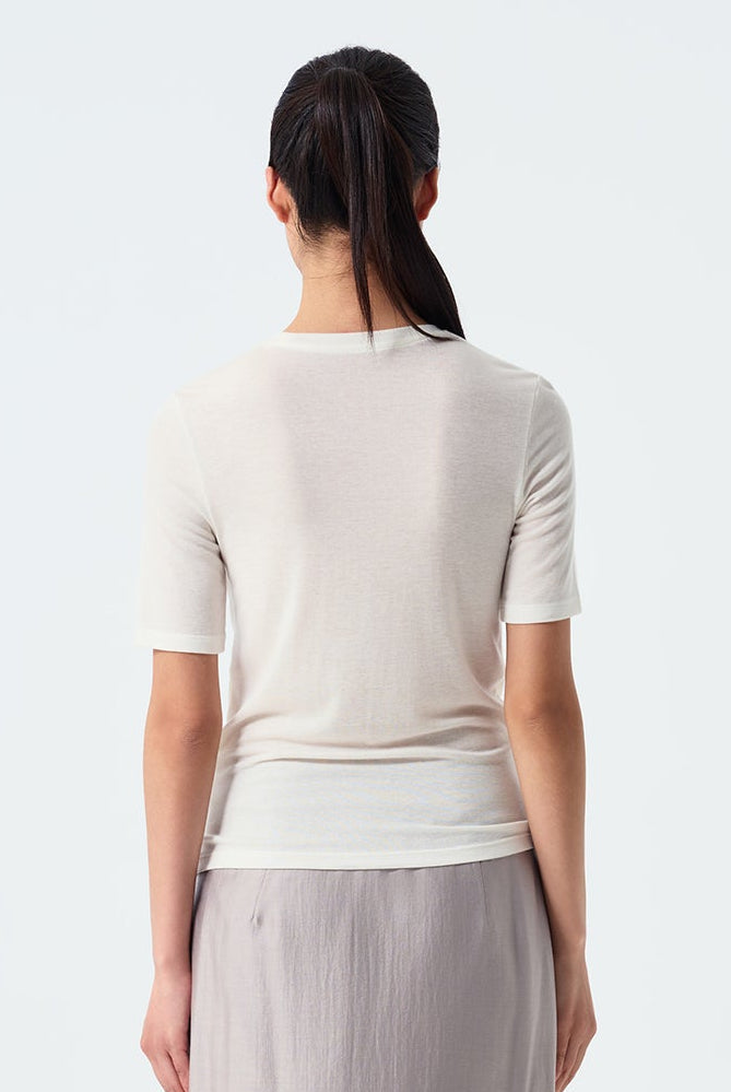 Anne Layered Cowl Neck Jersey Top
