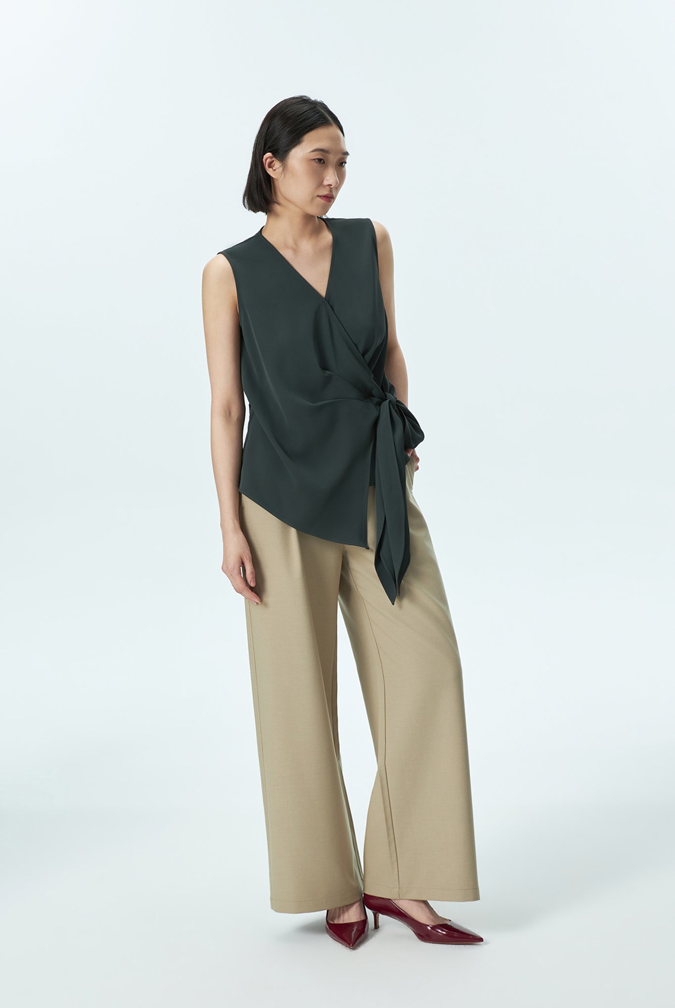 Asymmetric Wrap Top