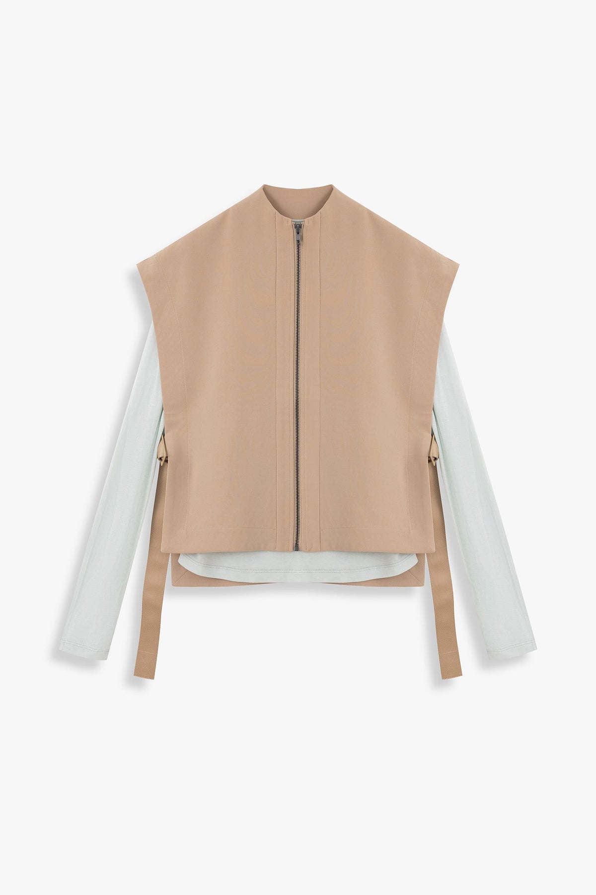 Zip Front Cover-Up with Open Sides
