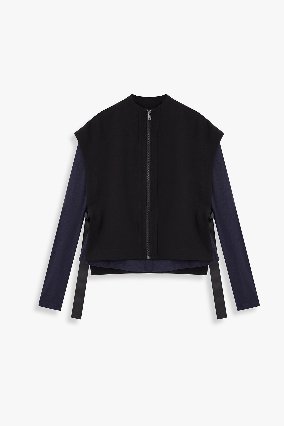 Zip Front Cover-Up with Open Sides