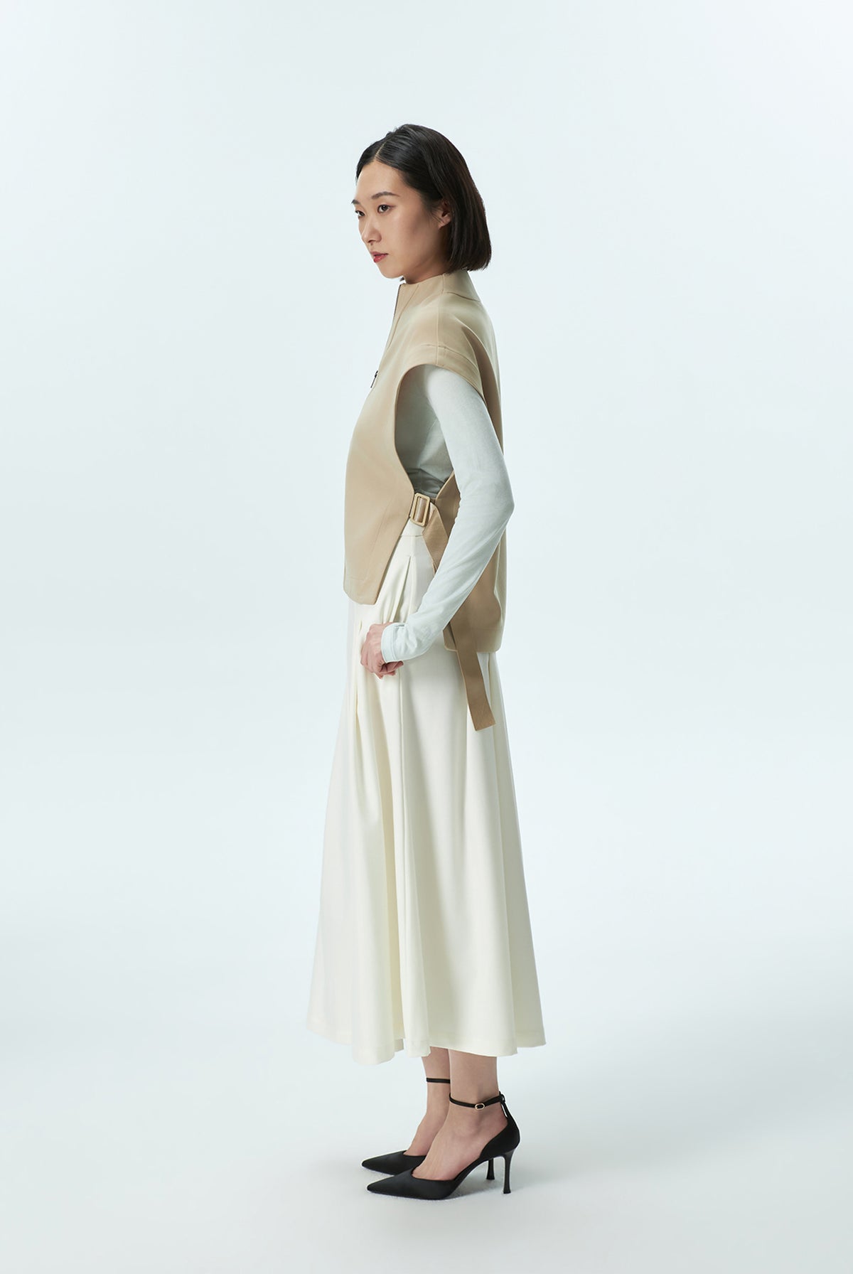 Zip Front Cover-Up with Open Sides