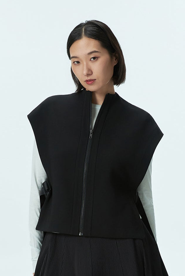 Zip Front Cover-Up with Open Sides