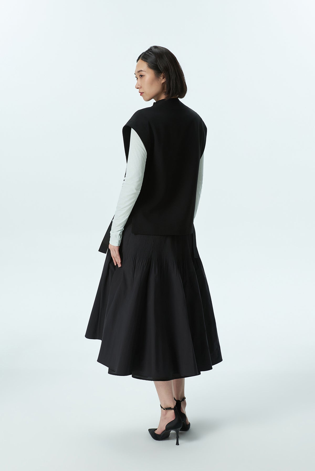 Zip Front Cover-Up with Open Sides