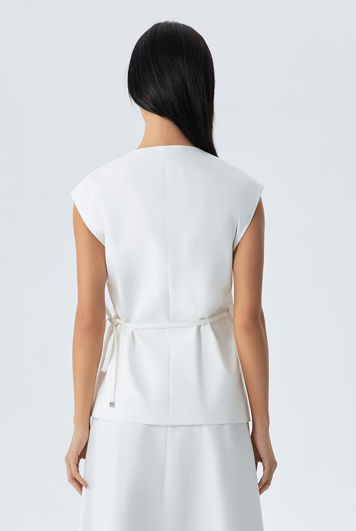 Quinn Wrap Front Gilet Waistcoat